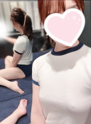 ノーブラ体操服